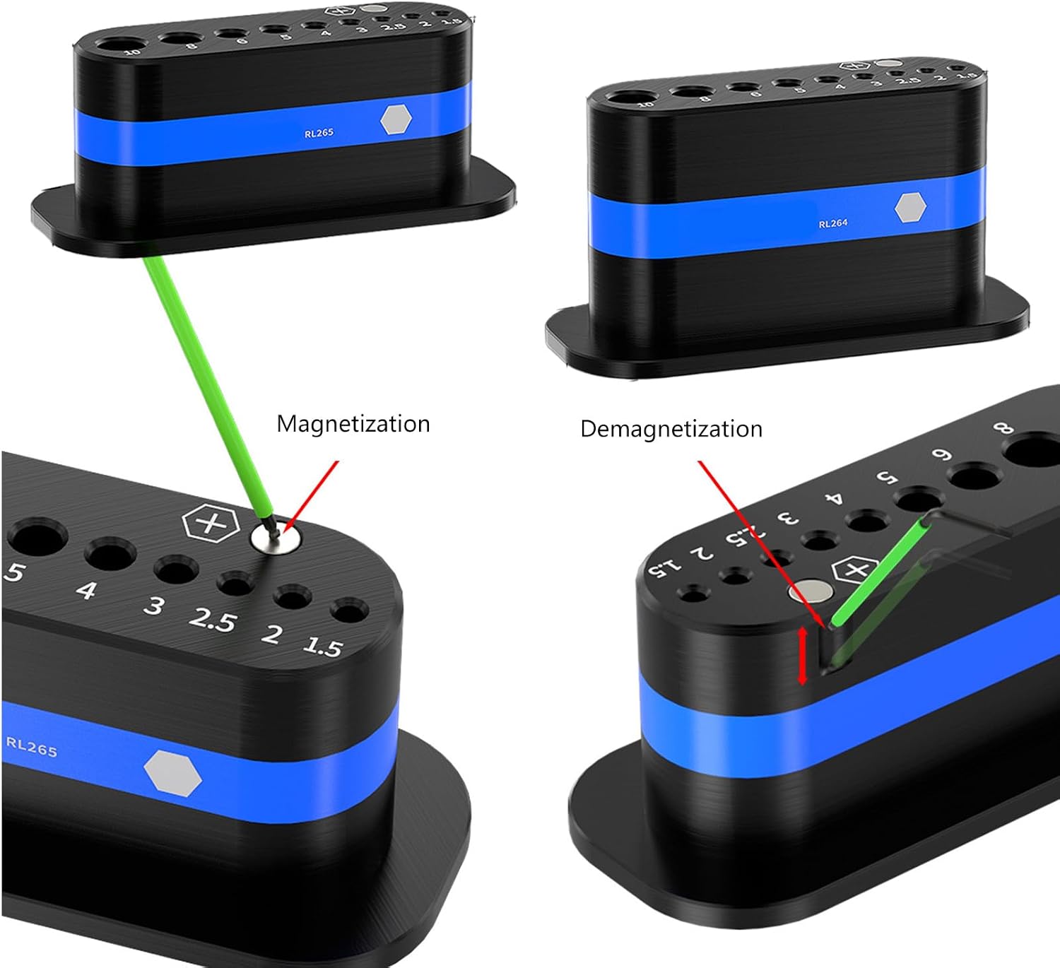  Clé En L Avec Base Antidérapante, Support à Outils Hexagonal Pour Rangement De Bureau Et Support De Clé à Molette, Organisateur De Clés, Support à Outils à Main