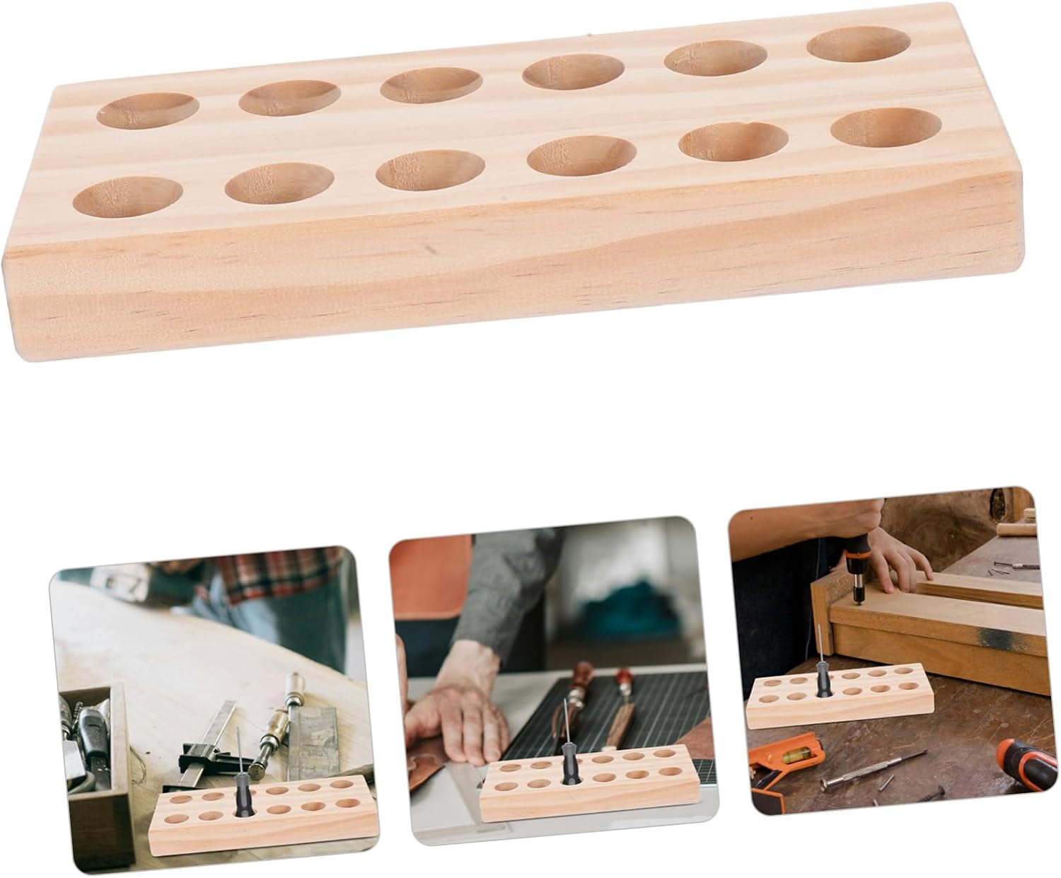  Angoily Organisateur Polyvalent En Bois Pour Pinces Design Élégant Et Gain De Place, Porte-Outils Pratique Pour Atelier Ou Espace De Bricolage
