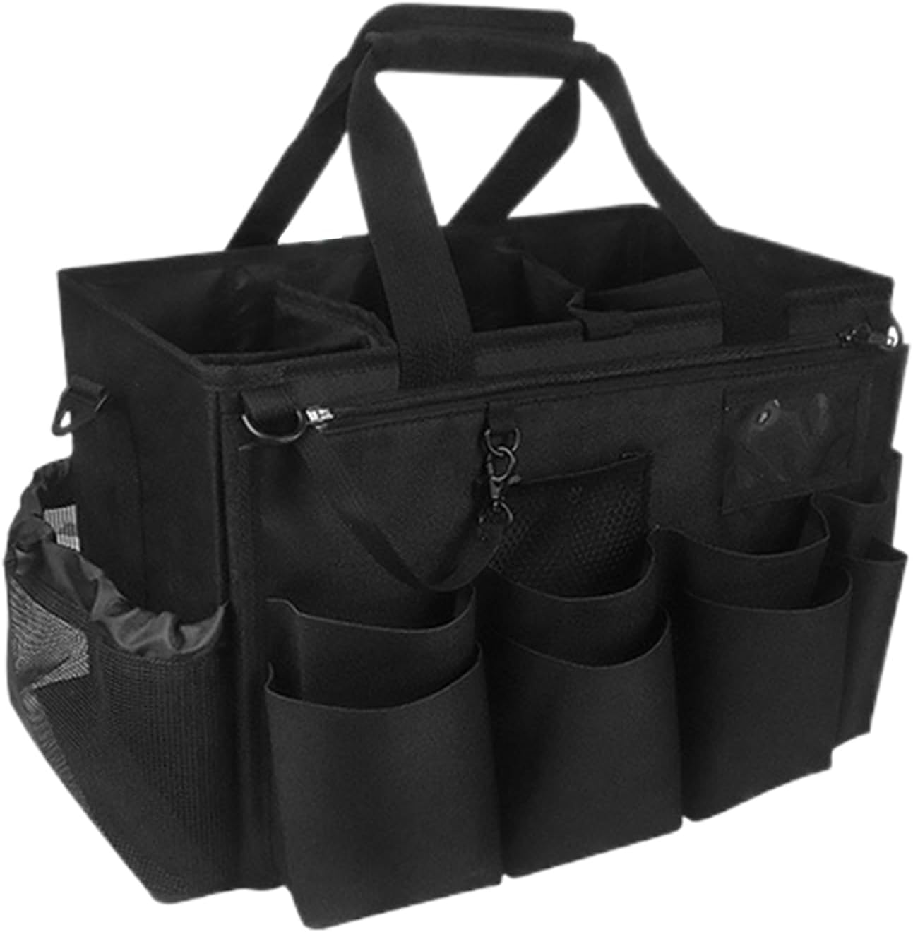  Sac Pour Fournitures De Nettoyage | Sac De Fournitures De Nettoyage Pliable | Porte-Outils Mesh Respirant Imperméable Avec Poignée Bretelle Pour Chiffons Époussetage Cuisine