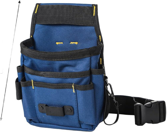 Sac Banane Multifonction En Toile Avec Compartiments Organisés Pour électriciens Et Plombiers Avec Ajustement Réglable Noir Taille L