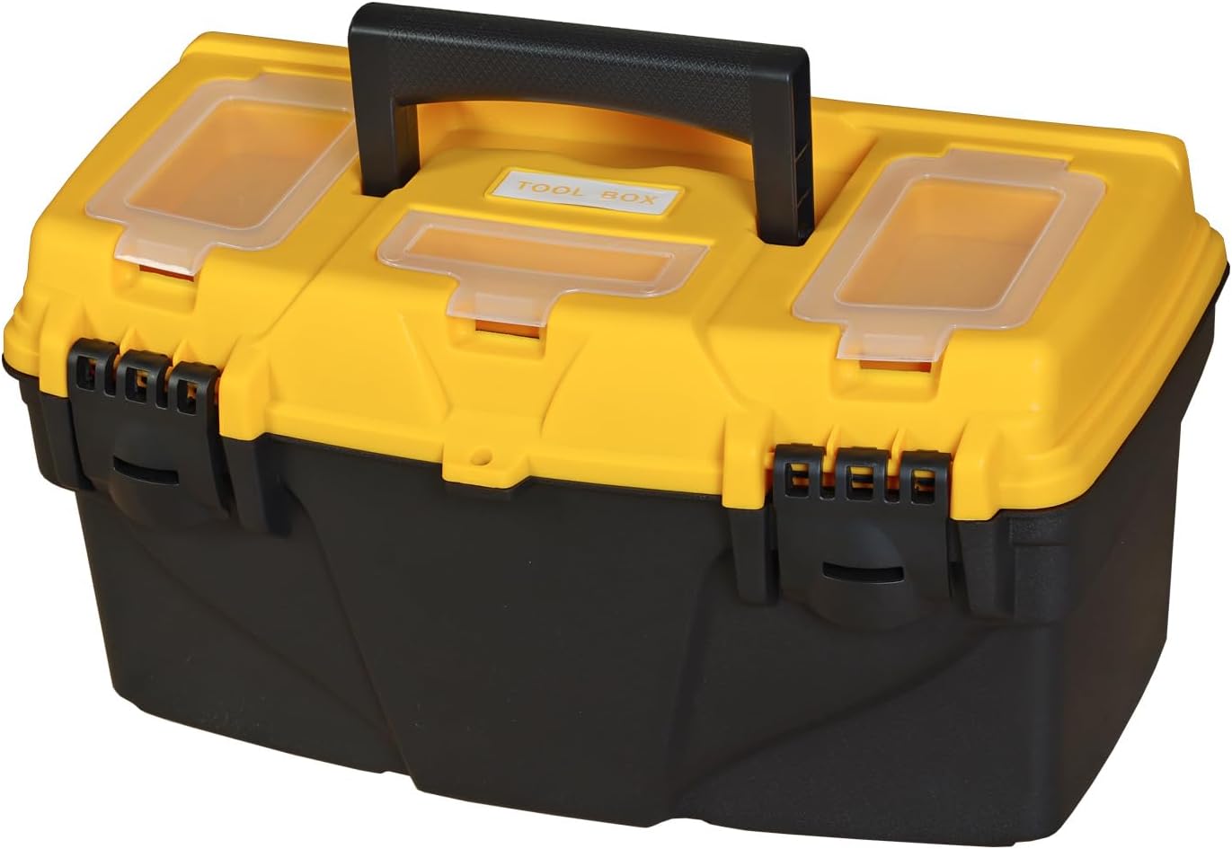  Torin ATRJH-3015T Boîte à Outils En Plastique Avec Plateau Amovible Noir/jaune 39,4 Cm