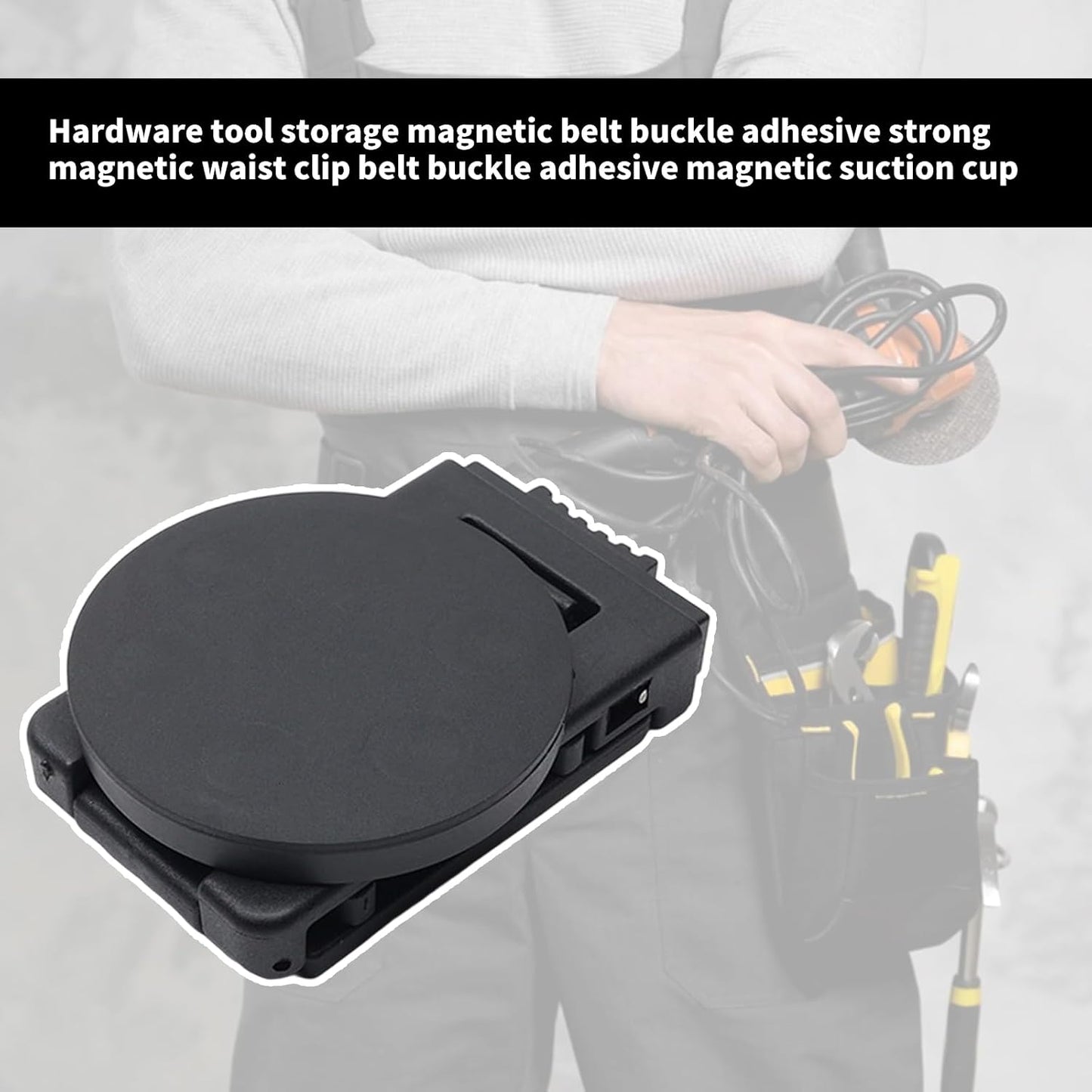  Clip De Ceinture Porte-outils Avec Revêtement Protecteur En Métal Pour Techniciens Et Ouvriers Du Bâtiment