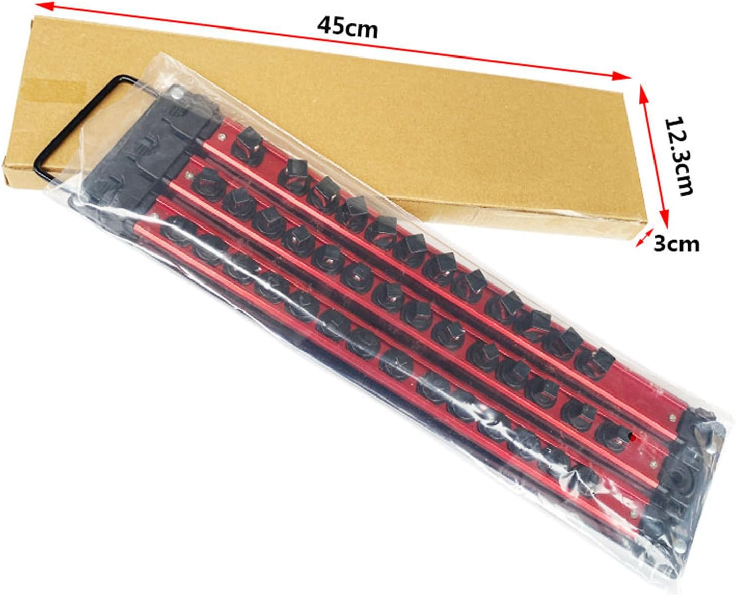  Organisateur De Douilles 1/4", 3/8", 1/2" Douilles Organisateur, Boîte à Outils, Tiroir, Porte-douilles