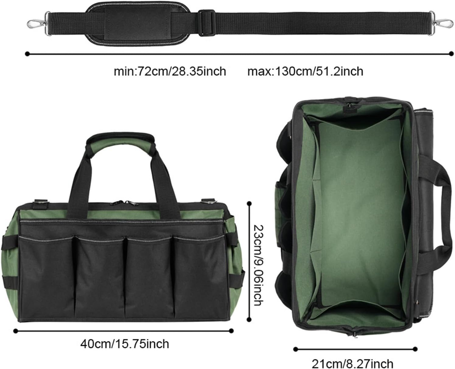 GENERIC Sacs à Outils Pour Homme | Organiseur Portable Robuste Avec Fermeture éclair, Pour Homme, Mécanicien, électricien, Charpentier, Garage, Réparation De Voyage, Tournevis, Clés, Forets