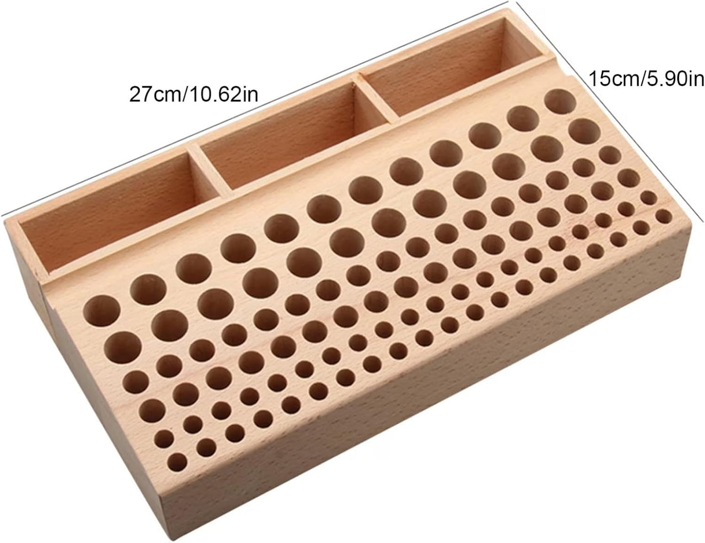  Generisch Support à Outils - Support En Bois De Hêtre Pour De Gaufrage, Boîte De Rangement En Cuir, Pour Travail Du Bois, , Amis, Hommes, Maison, Intérieur Et Pour