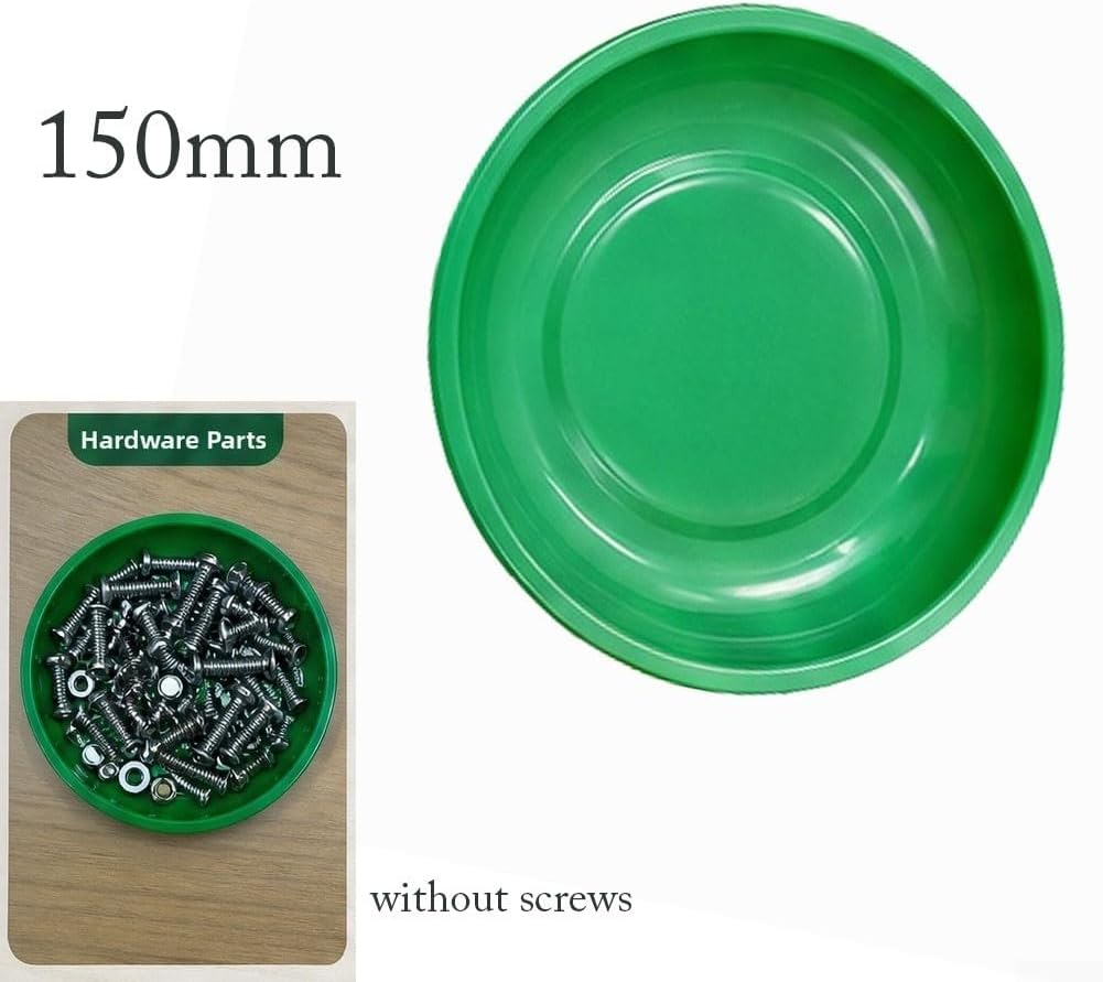  Organiseur De Rangement Magnétique Rond, Plateau En ABS à Bords Lisses, Plat Compact De 15,2 Cm, Pour Tenir Des Vis, Des Boulons Et Des Essentiels Quotidiens Dans Le Garage, La Cuisine Ou Le