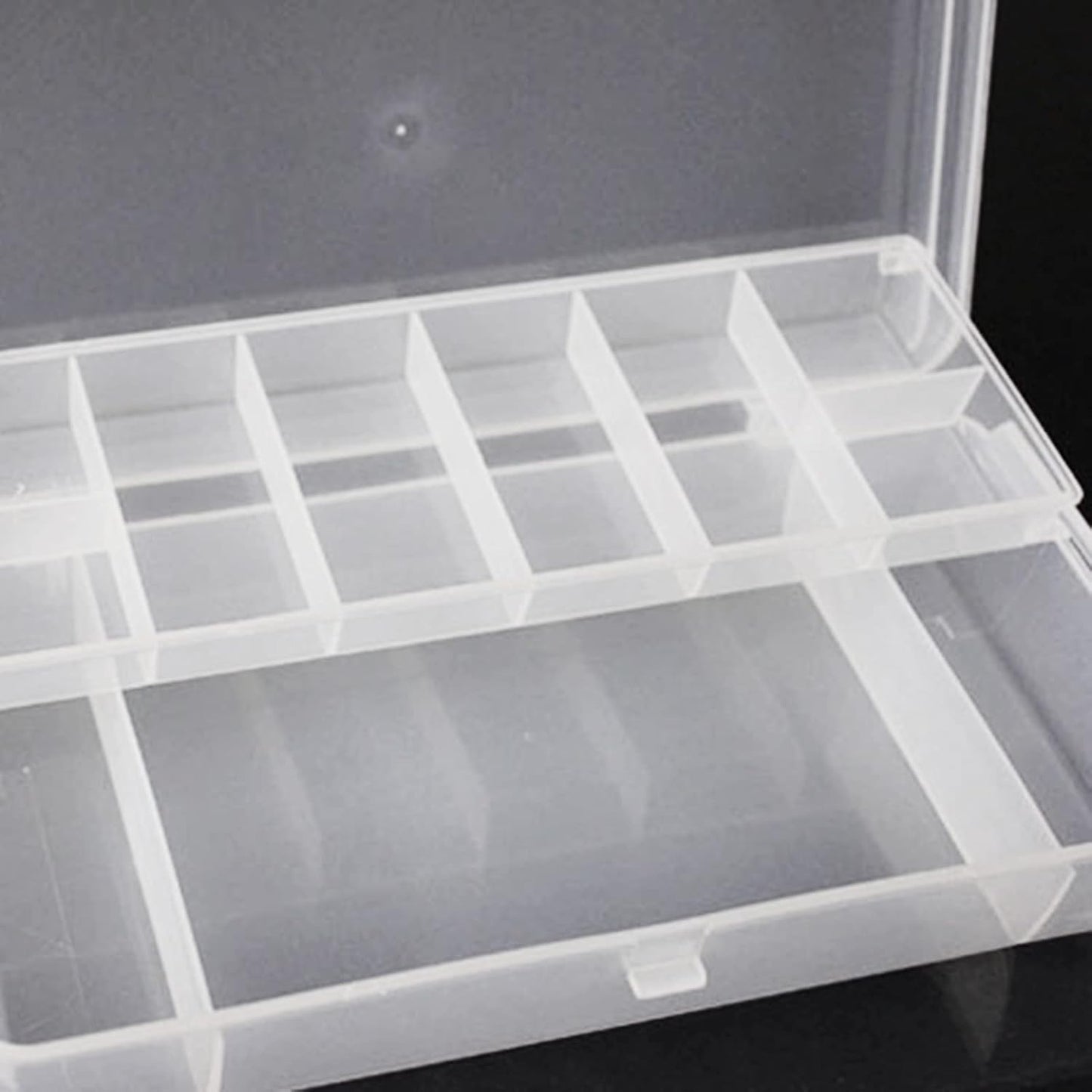  Boîte à Outils Compacte Avec Boucle Double Face Pour Organiseur De Leurres De Pêche - Léger - Grande Capacité Avec Compartiments Avec Séparateurs