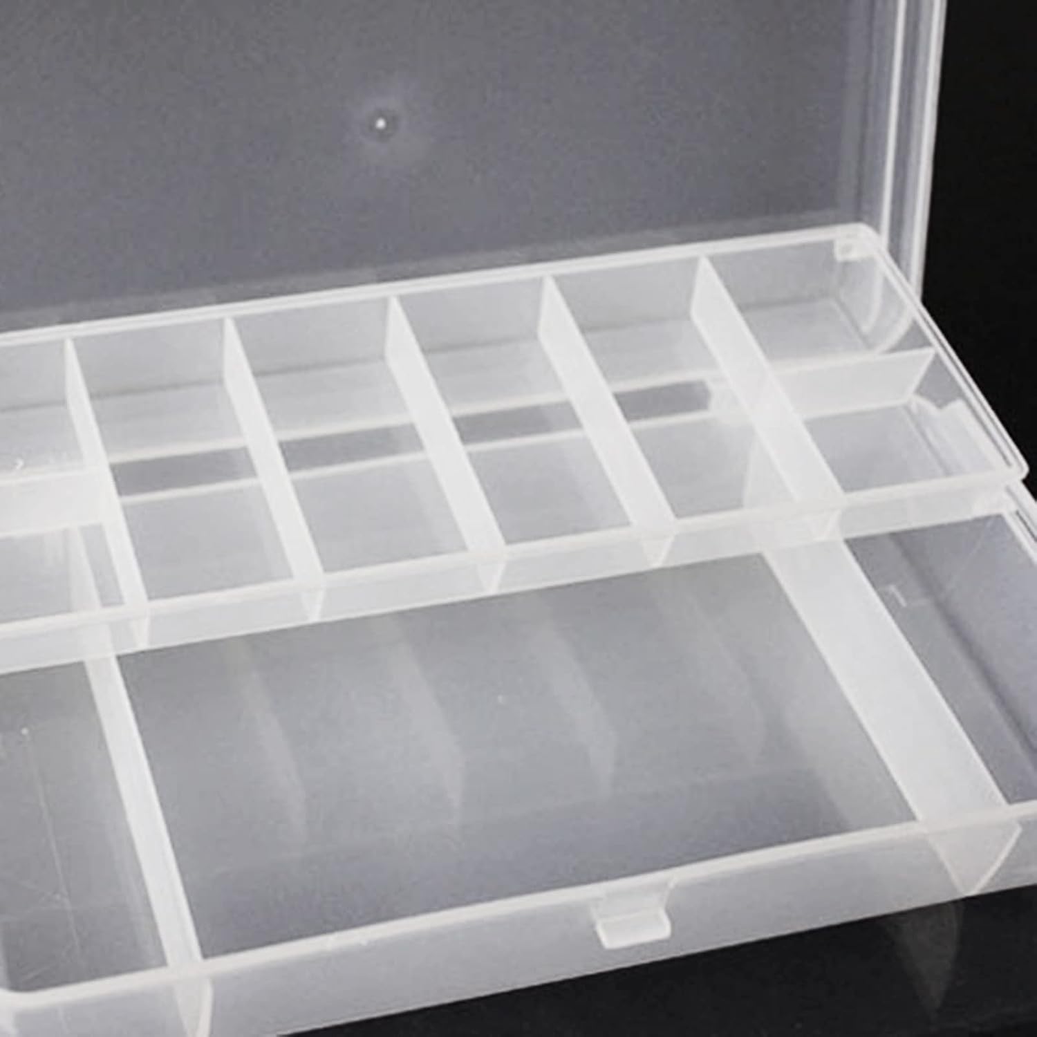  Boîte à Outils Compacte Avec Boucle Double Face Pour Organiseur De Leurres De Pêche - Léger - Grande Capacité Avec Compartiments Avec Séparateurs