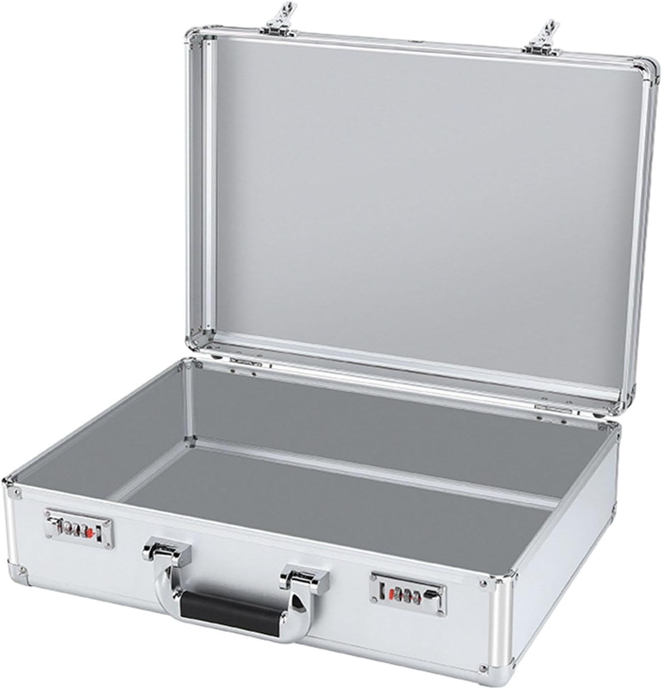  Générique Coffret à Outils En Alliage D'aluminium Avec Serrure, Portable, Grande Capacité, Pour Accessoires De Montage, Fournitures De Bureau, Atelier, Inte, Mot De Passe M