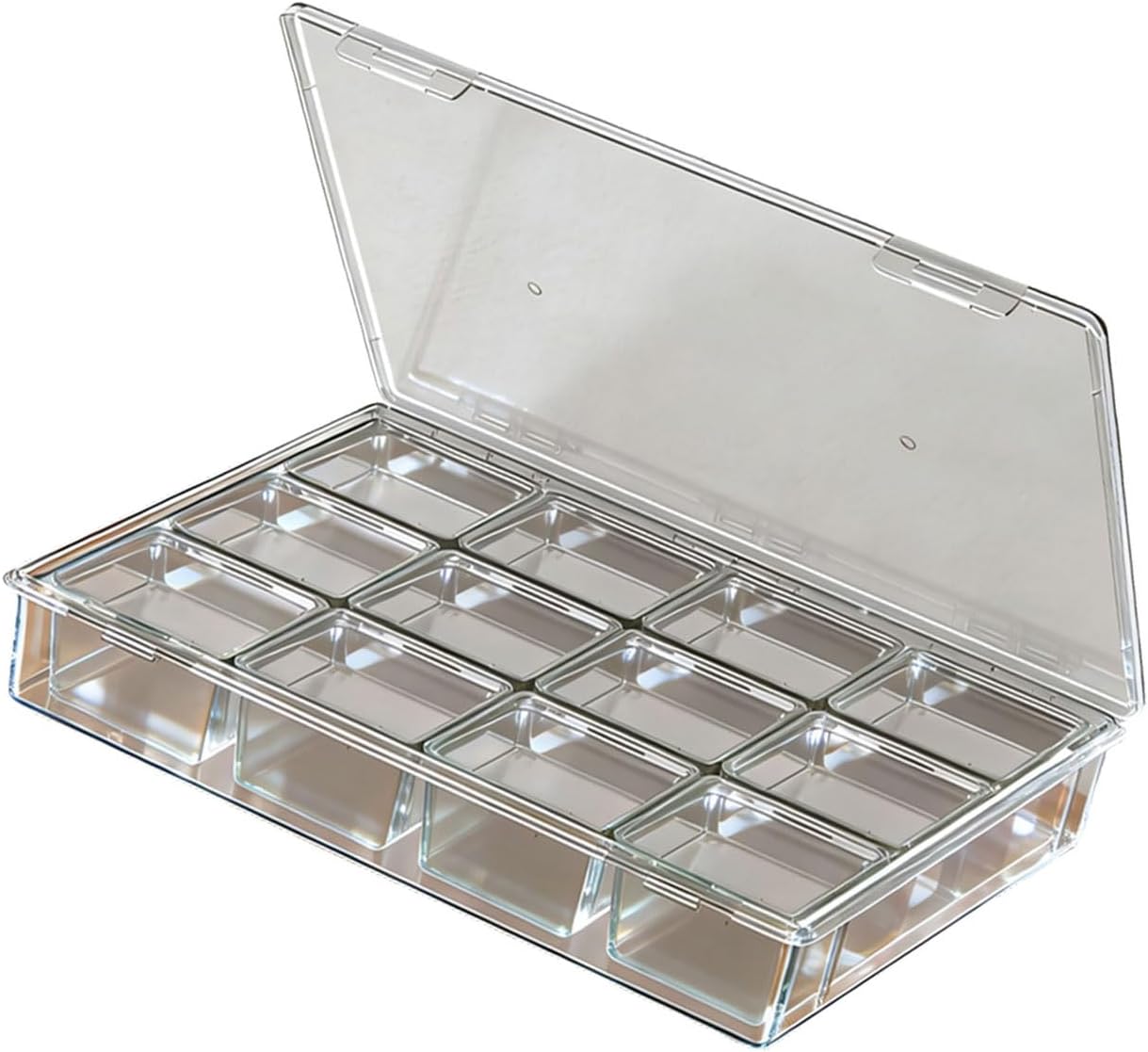  Boîte Utilitaire Extra Large Transparente Pour Atelier, Garage Ou Usage Domestique. Caractéristiques : Matériaux PP Robustes Et Fermeture Sécurisée. Organisateurs De Pièces Transparentes