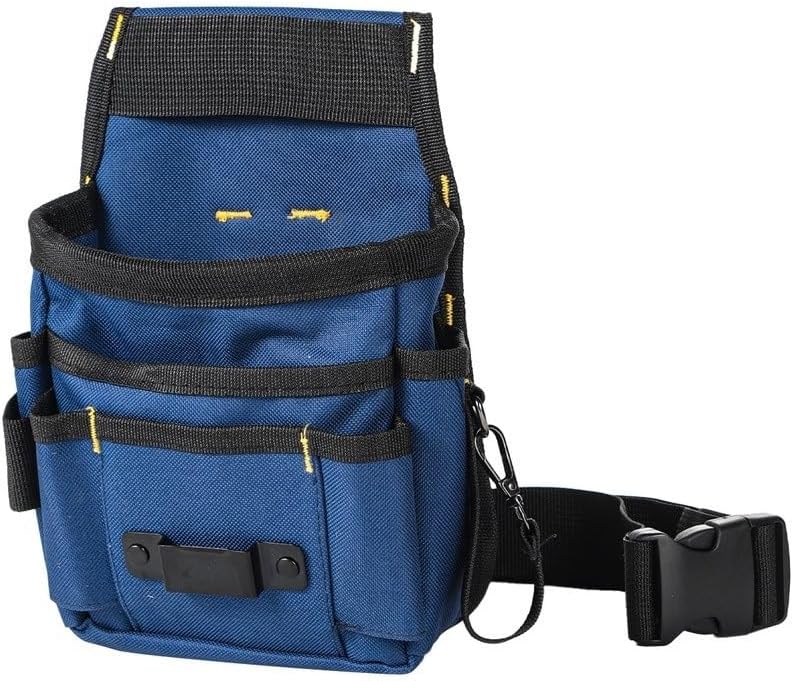  Sac Banane Multifonction En Toile Avec Compartiments Organisés Pour électriciens Et Plombiers Avec Ajustement Réglable Noir Taille L
