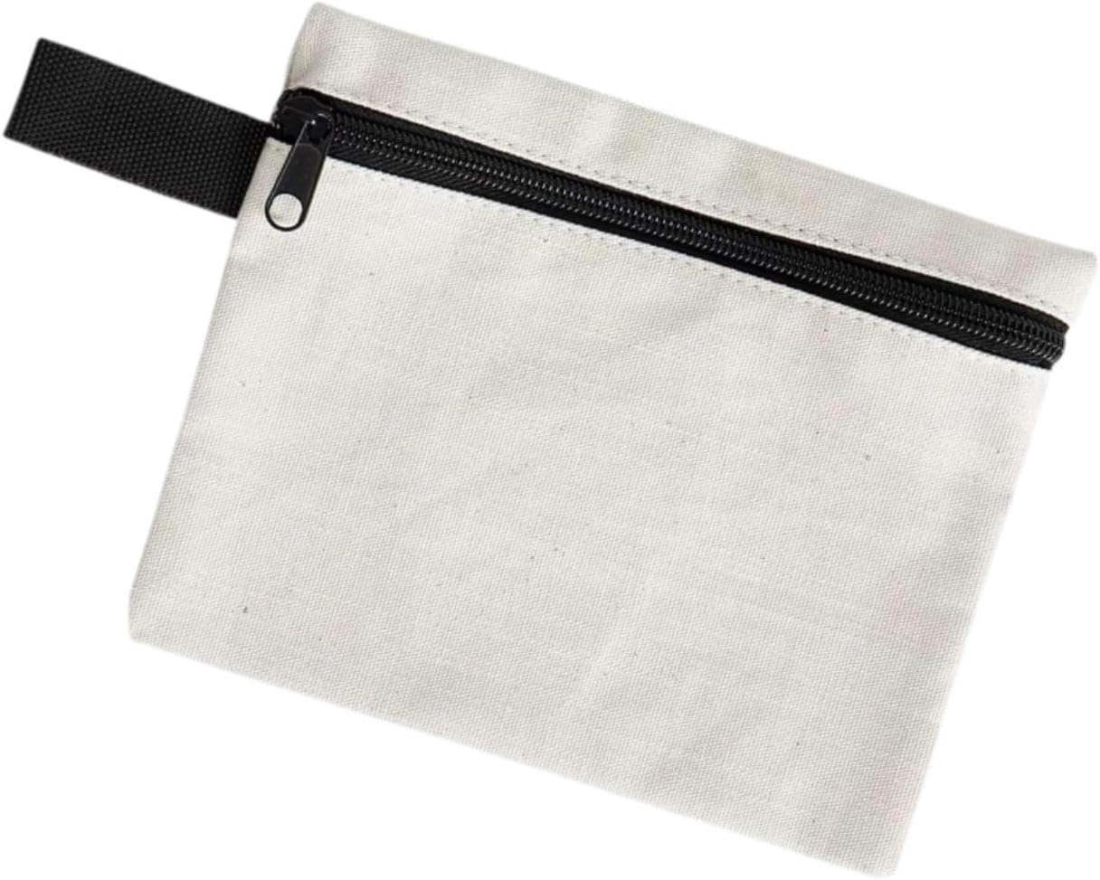  Generic Sacoche à Outils Multifonctionnelle Et Portable Pour Tournevis Et Outils De Et De Camping, Toile Blanche 18x15cm