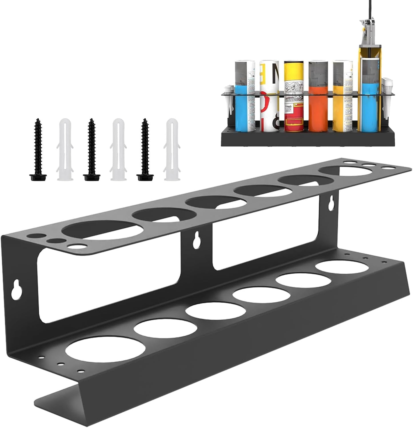  Support Pour Tubes En Silicone | Rangement Pour Bouteilles Avec Pulvérisateur - Organisateur De Bouteilles Avec Pulvérisateur Mural Pour Service D'étanchéité Et Detailing De Voitures En Atelier Et