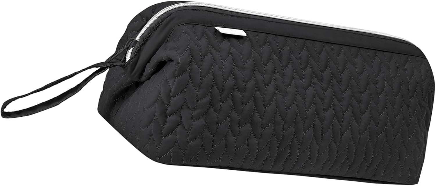  Sac De Rangement Portable De Voyage Pour Outils à Cheveux, étanche, Anti-poussière, Avec Double Poches Et Poignée De Transport, Grande Capacité Pour équipement Capillaire