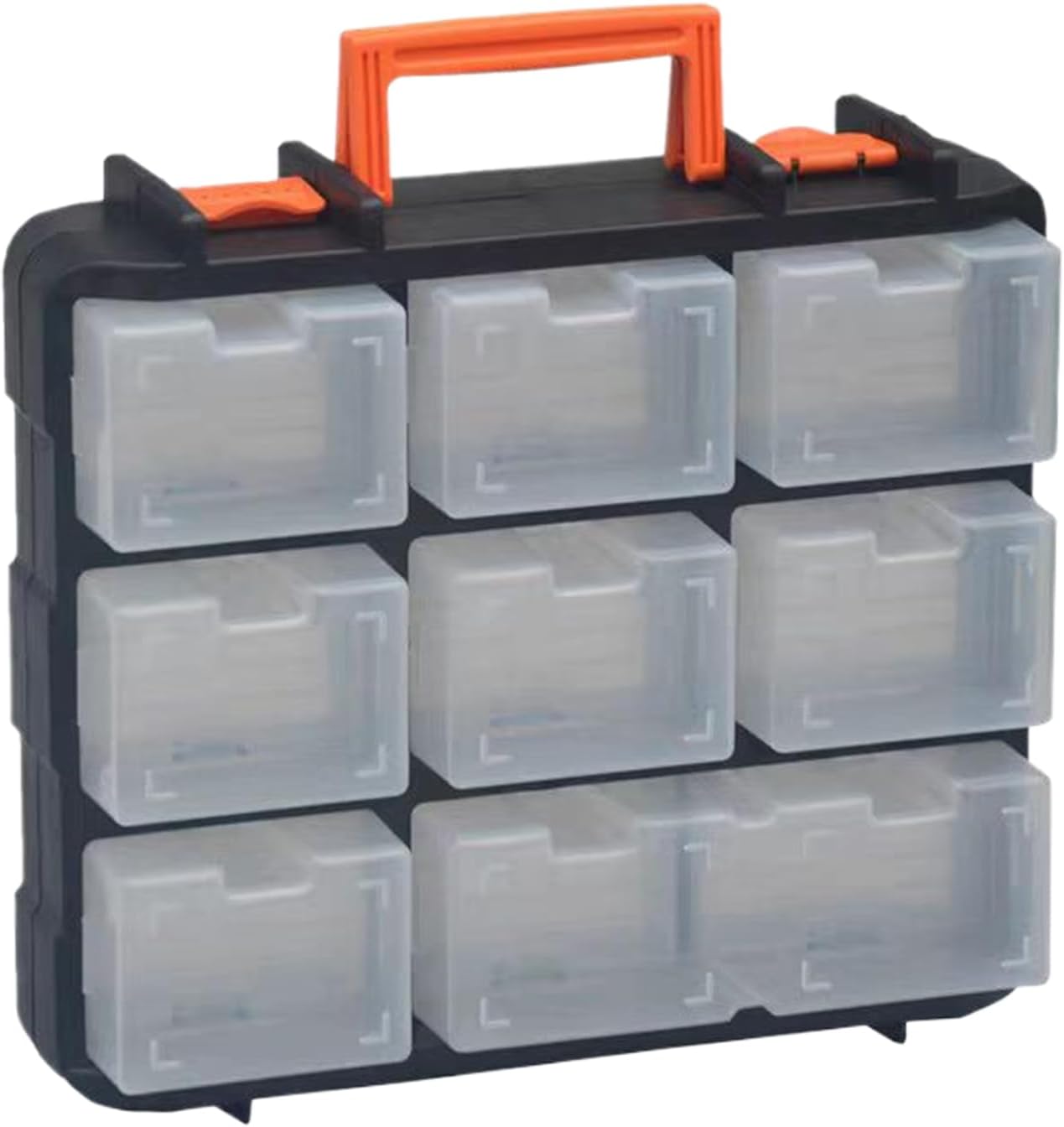 GENERIC Petit Organisateur D'outils – 16 Compartiments De Rangement Double Face, Boîte à Outils Pour Vis, écrous, Vis, Clous, Boulons, Perles, , Articles De Pêche, Blocs De Puzzle, Bureau, Garage