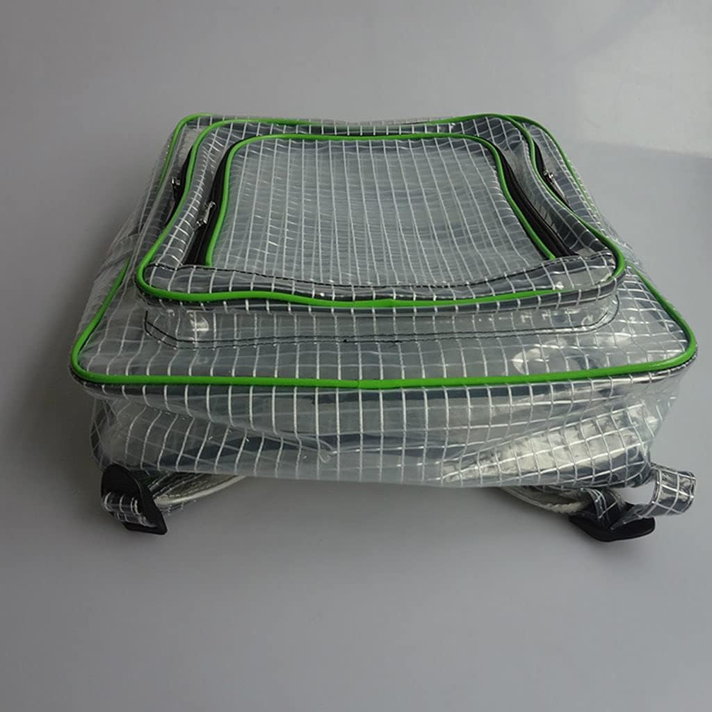  Sac à Dos Antistatique En PVC Transparent 40 X 35 X 20 Cm, Noir