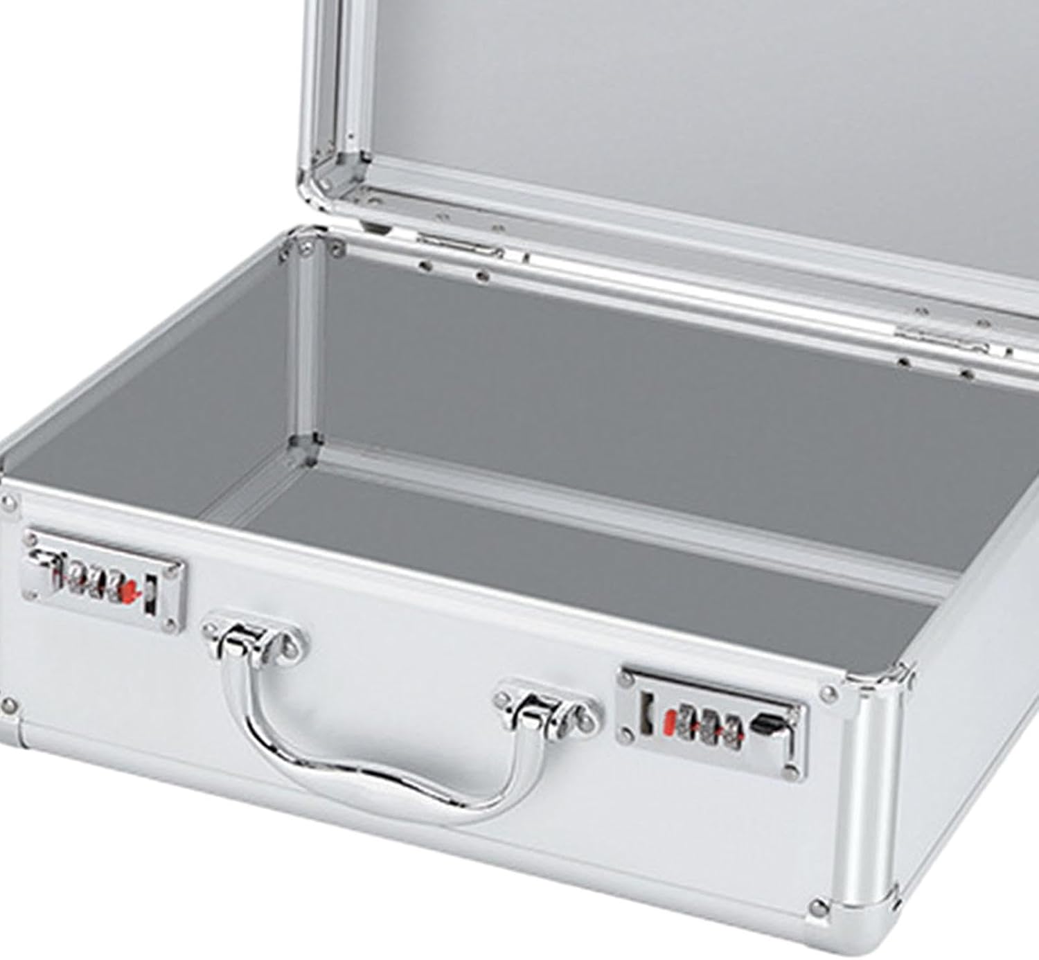  Générique Coffret à Outils En Alliage D'aluminium Avec Serrure, Portable, Grande Capacité, Pour Accessoires De Montage, Fournitures De Bureau, Atelier, Inte, Mot De Passe M