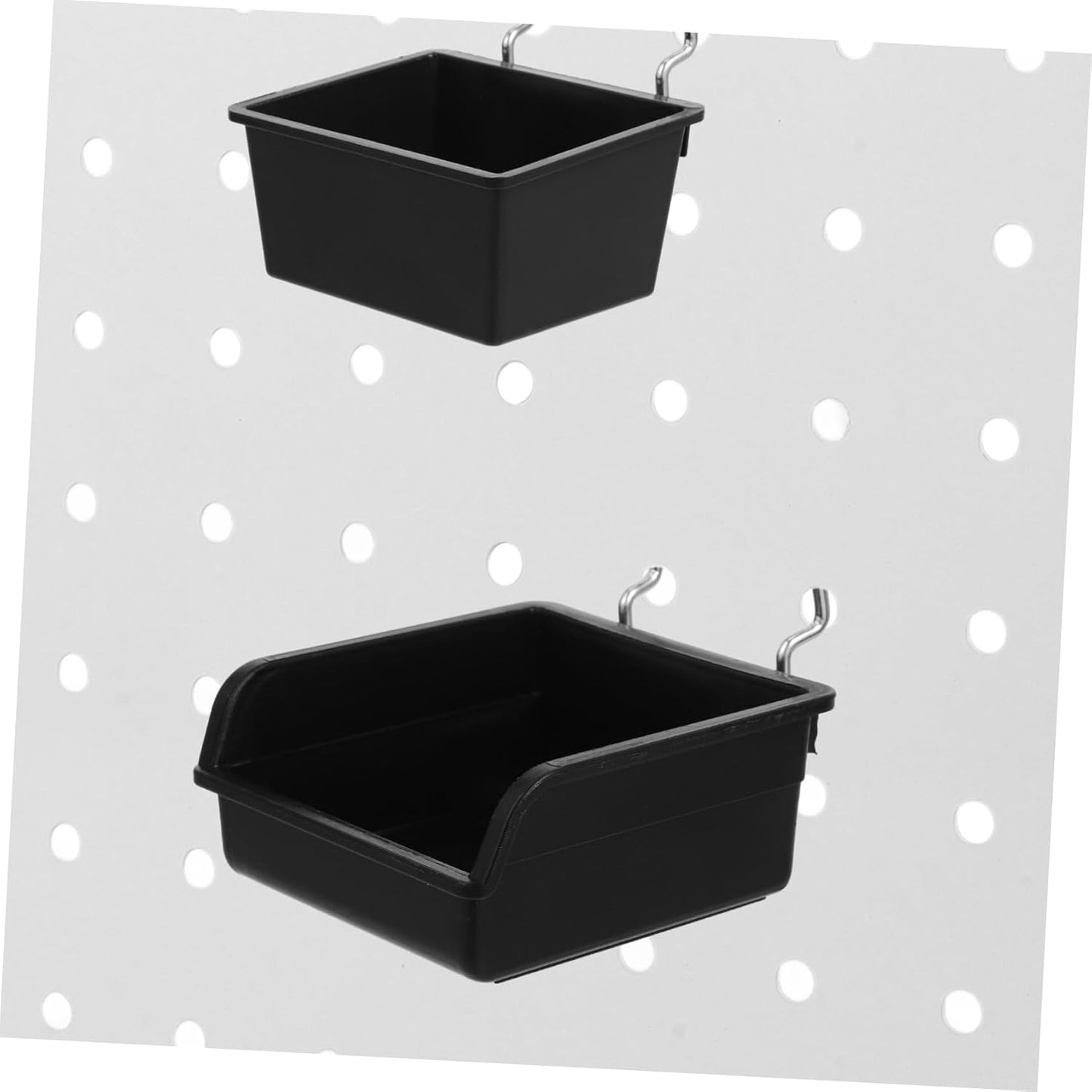  Ciieeo 4pièces Lot De Bacs De Rangement Pour Panneaux Perforés Boîtes à Vis Porte-outils Organisateurs De Garage Accessoires Pour Panneaux Perforés