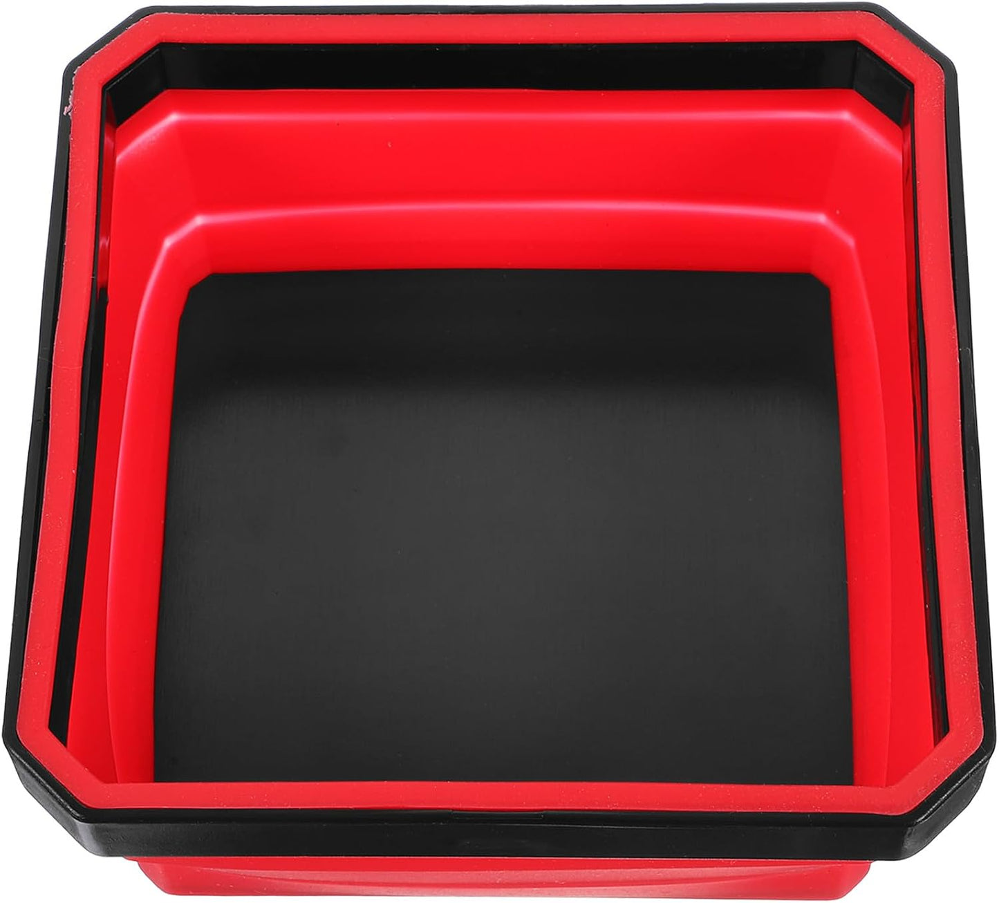  ULTECHNOVO Bol Magnétique Portable Rouge, Plateau De Rangement Pour Petites Pièces Et Outils, Utilisation Polyvalente En Bricolage