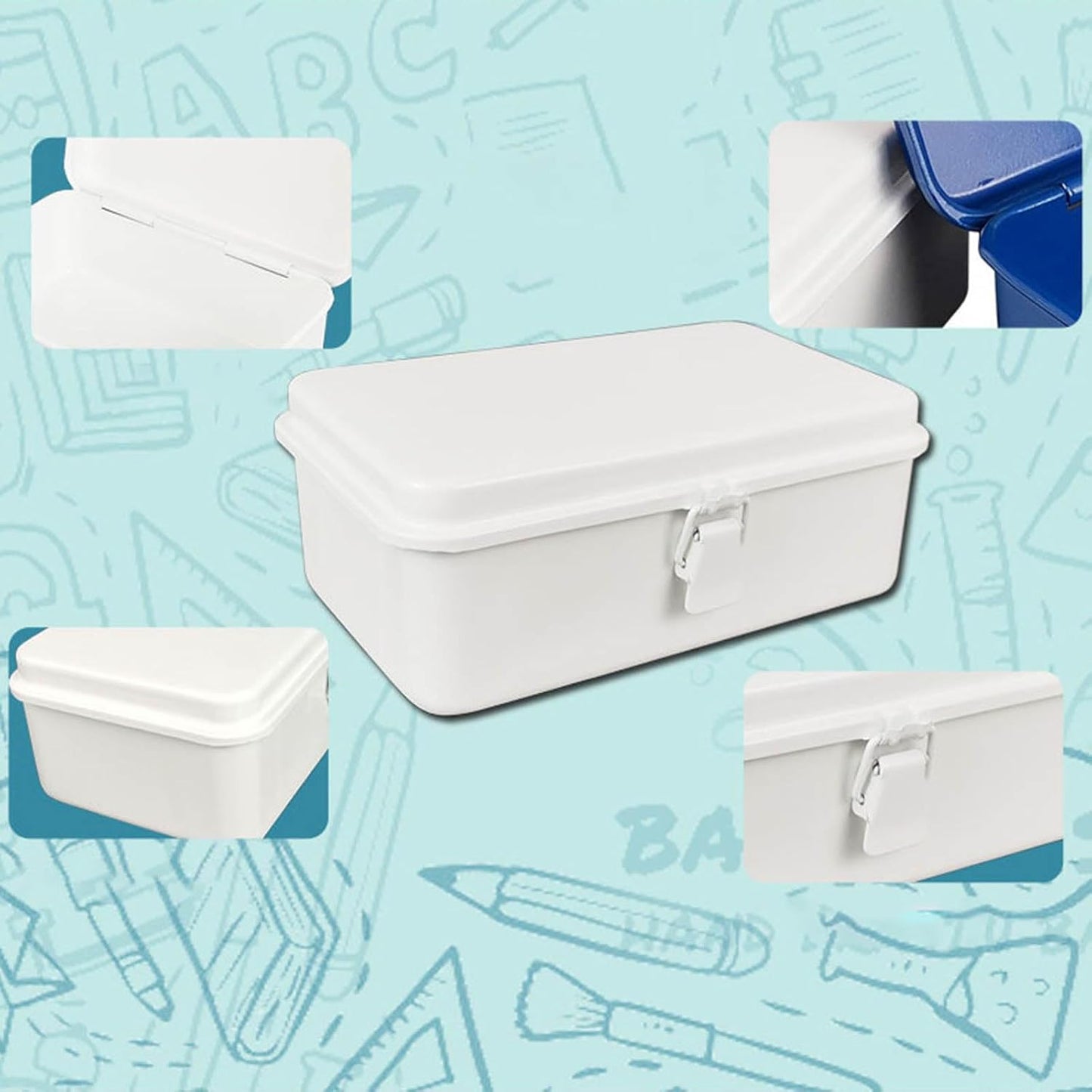  Boîte à Outils Résistante à L'écrasement - Boîte De Rangement Rigide Pour Le Rangement Extérieur Et L'organisation Lourde - Organisateurs Professionnels