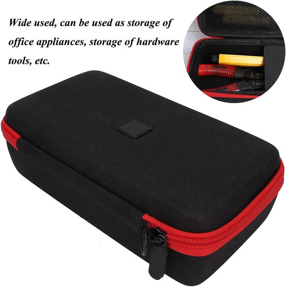  Mini Boîte à Outils Portable, Sac à Outils Noir EVA Coque Rigide Mutispandex Quincaillerie Boîte De Rangement D'outils