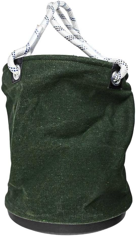  Seau Utilitaire En Toile Renforcée Avec Fond En Plastique Rigide Conçu Pour Les électriciens, Les Jardiniers Et Le Rangement D'outils D'atelier (vert)