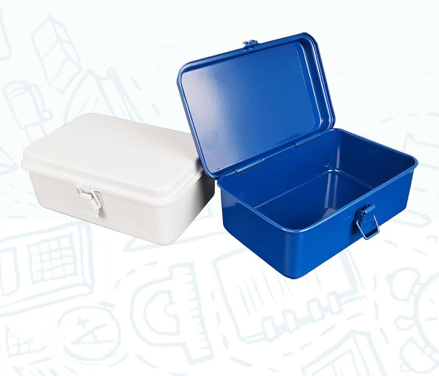  Boîte à Outils Résistante à L'écrasement - Boîte De Rangement Rigide Pour Le Rangement Extérieur Et L'organisation Lourde - Organisateurs Professionnels