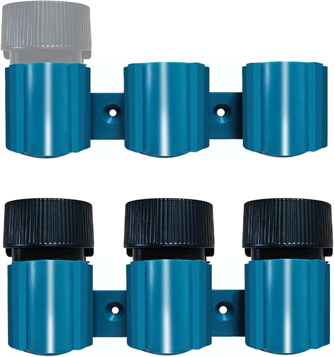  Fixation Support Porte-batterie Boîtier Batterie Porte-outils Conception Robuste En PP Installation Facile Adapté Aux Artisans Électriciens Jardiniers, Bleu 3 En 1