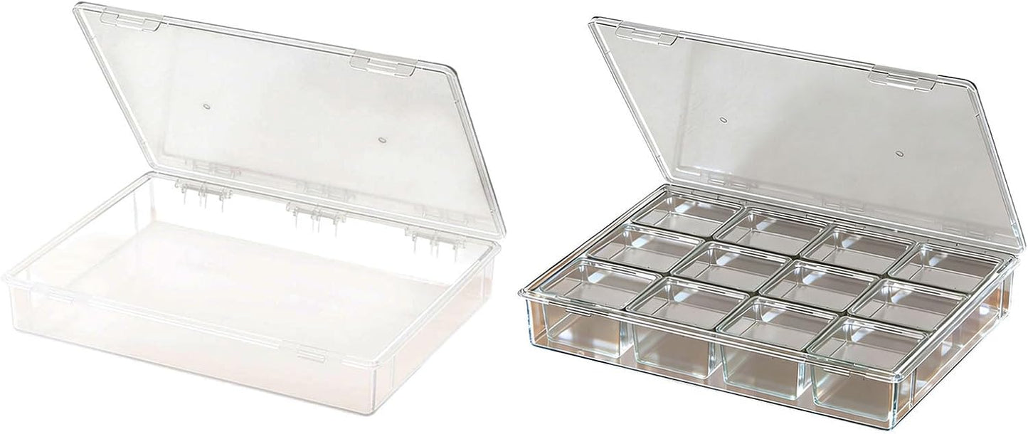  Boîte Utilitaire Extra Large Transparente Pour Atelier, Garage Ou Usage Domestique. Caractéristiques : Matériaux PP Robustes Et Fermeture Sécurisée. Organisateurs De Pièces Transparentes