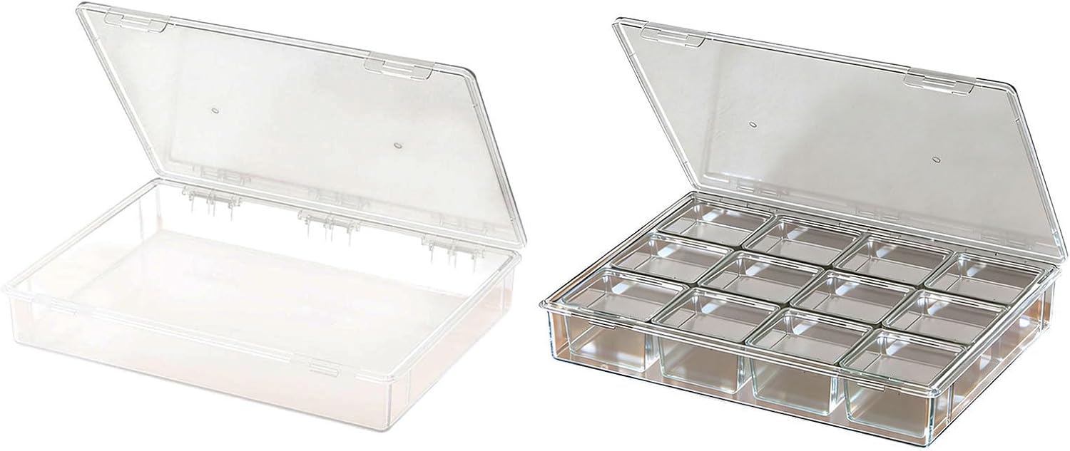  Boîte Utilitaire Extra Large Transparente Pour Atelier, Garage Ou Usage Domestique. Caractéristiques : Matériaux PP Robustes Et Fermeture Sécurisée. Organisateurs De Pièces Transparentes