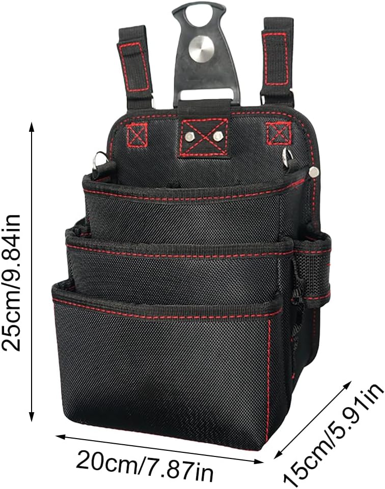 Genérico Outils Pour La Taille | Oxford Imperméable à 3 Couches, Porte-outils Organisateur Pour électriciens, Construction, Menuiserie, Jardinage Mécanique
