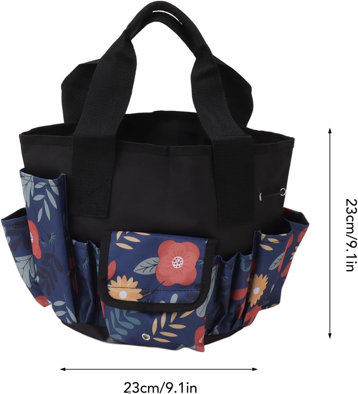  Cocoarm Sac à Outils Seau, Sac à Outils De Jardin En Tissu Oxford 600D Avec Conception Ronde De Grande Capacité, Plusieurs Poches, Sangle Et Poignée Réglables Pour Le Travail Dans La Cour Et Le (Art
