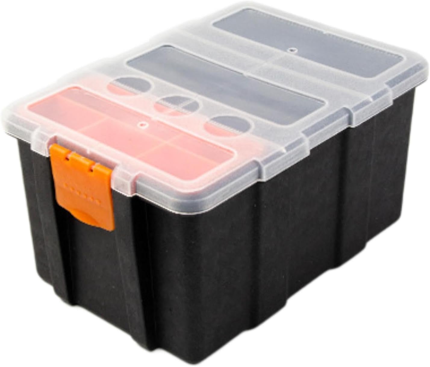  Boîte à Outils Pour Composants électroniques - Boîte De Rangement - Quincaillerie - Petite Boîte à Outils - Rangement Pour Visserie - Kit De Réparatio, 13.5 X 20 X 12 Cm