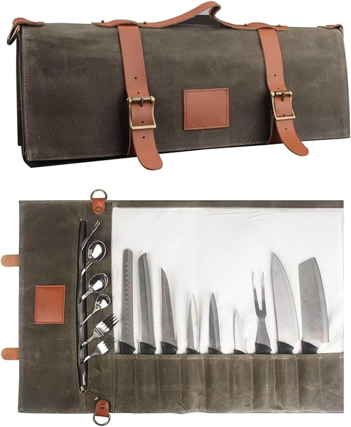  Sac à Outils De Chef Multifonctionnel Avec Poignée Et Bandoulière Pour Outils De Cuisine Et Accessoires