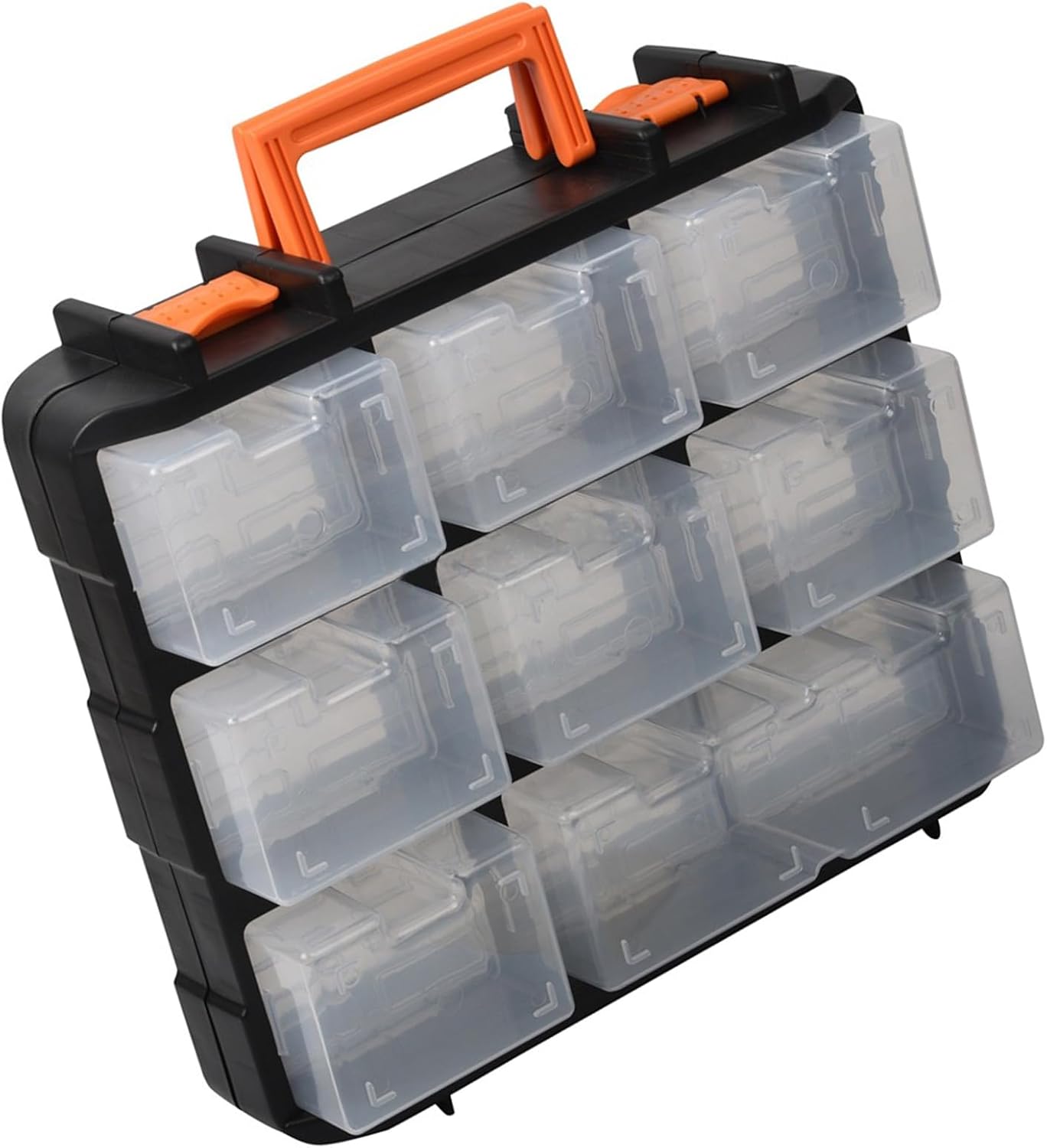  Boîte De Rangement Efficace Pour Outils Avec Couvercles Transparents Et Mécanisme De Verrouillage Robuste Pour L'entretien De La Maison, Projets En Plein Air, Couvercle Transparent