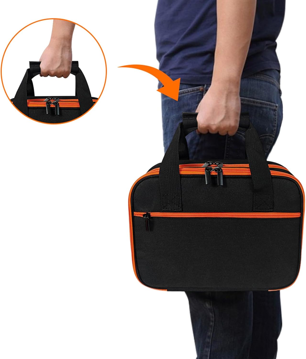  Sac De Rangement Multi-poches Pour Multimètre Numérique Et Kits De Circuits, Accessoires, Prise GFCI, Kits De Test électrique, étui Porte-outils Portables