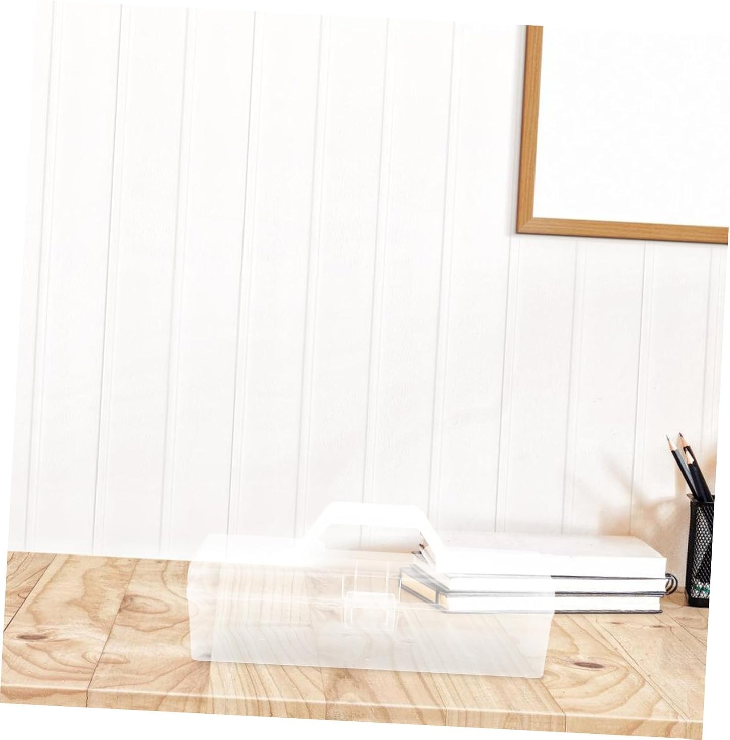  ULTECHNOVO Boîte à Outils Plastique Transparent Avec Poignée Organisateur De Rangement Pour Fournitures De Couture Et Projets Boîte De Rangement Pratique Pour Artisanat Et Matériel De