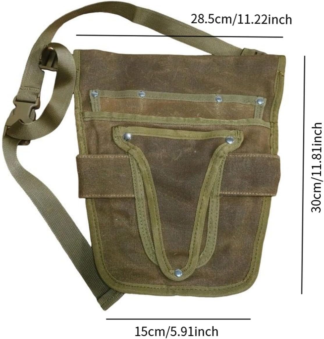  Générique Ceinture Porte-outils De, Résistante Avec Poches, En Toile, Réglable, Petite, Porte-outils, Organiseur Pour Un, Marron