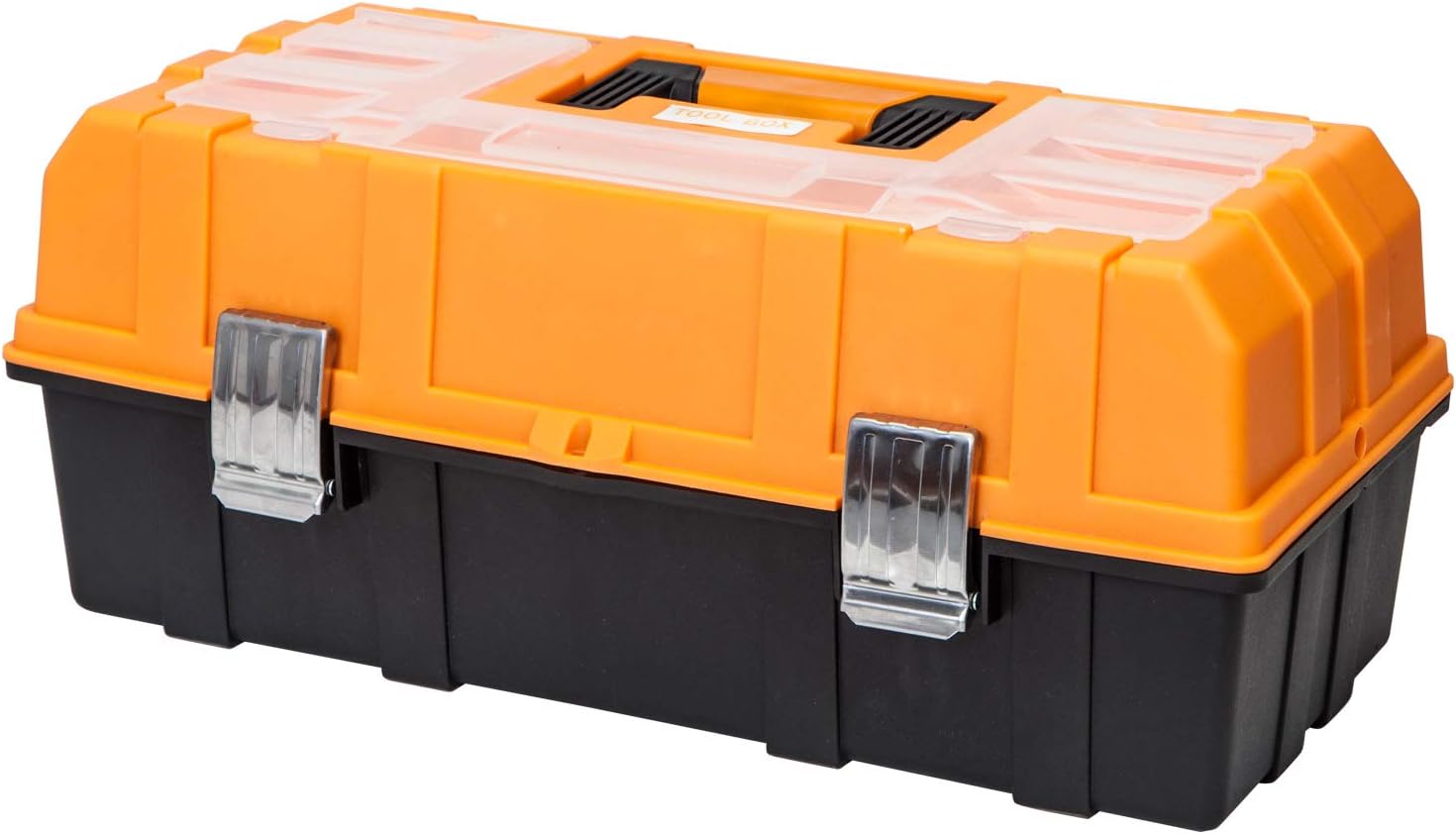  Torin ATRJH-3430T Boîte à Outils En Plastique à 3 étages De 43,2 Cm, Noir/orange