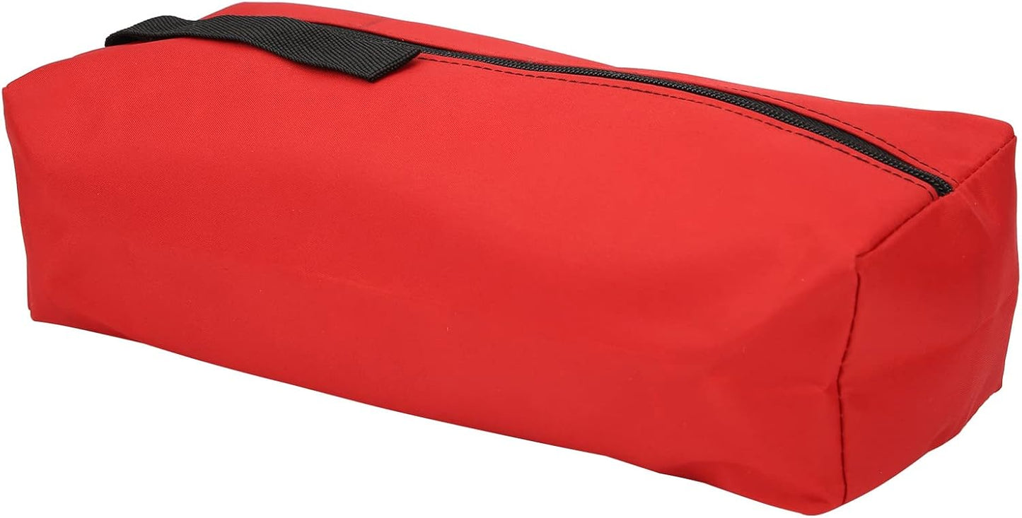  VGEBY Sac à Outils En Polyester 600D Résistant, Organisateur D'outils à Main Avec Fermeture éclair Fluide Et Fond Large Pour Ranger Clés, Tournevis Et Petits Outils. (rouge)