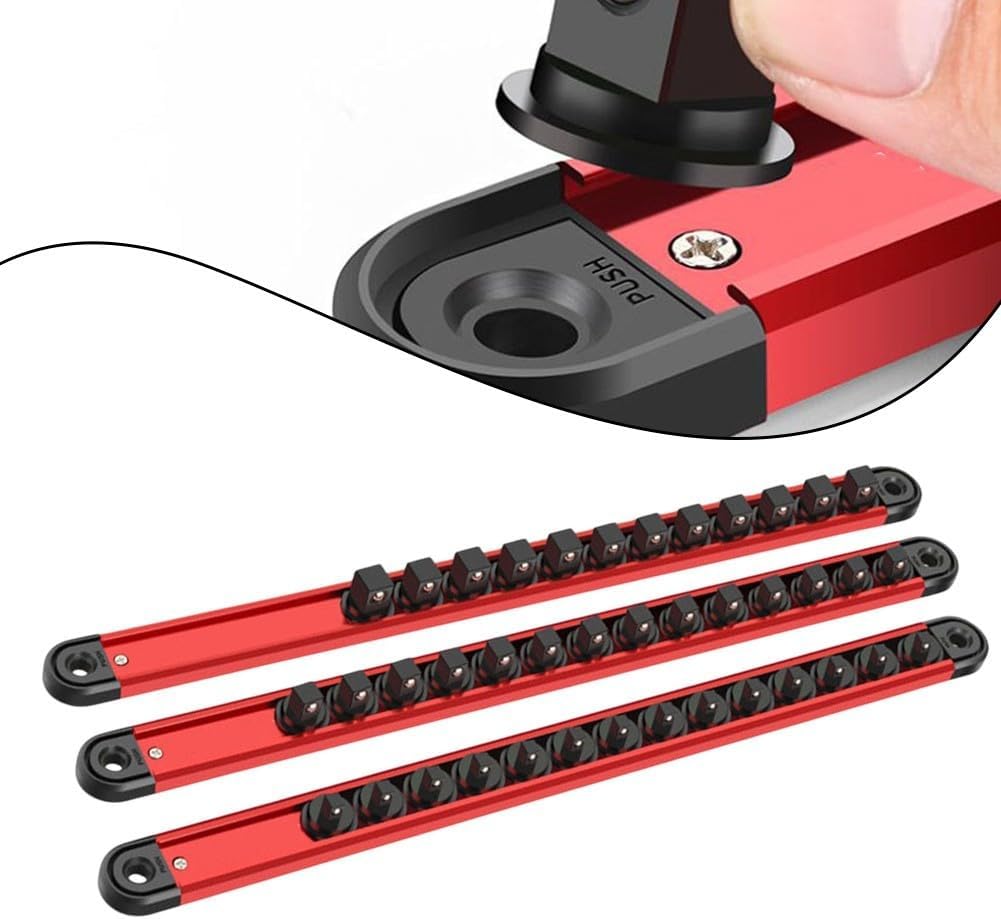  Plateau Magnétique En Aluminium Avec Clip De Rotation à 360 Degrés Pour Organiser Les Douilles De 6,35 Mm, 9,5 Mm Sans Effort