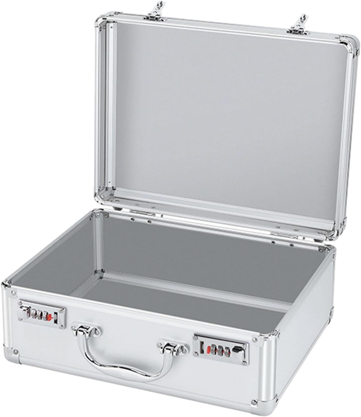  Générique Coffret à Outils En Alliage D'aluminium Avec Serrure, Portable, Grande Capacité, Pour Accessoires De Montage, Fournitures De Bureau, Atelier, Inte, Mot De Passe M