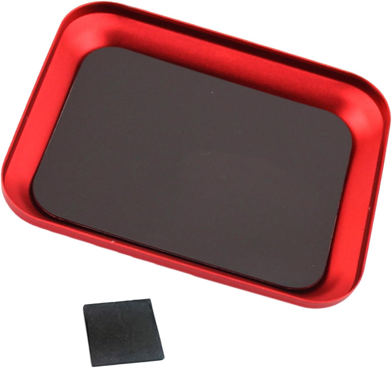  Plateau à Vis Magnétique Rouge, Pièces Efficaces En Aluminium Pour Une Utilisation De Longue Durée Pour Organiser De Petits Outils De Quincaillerie