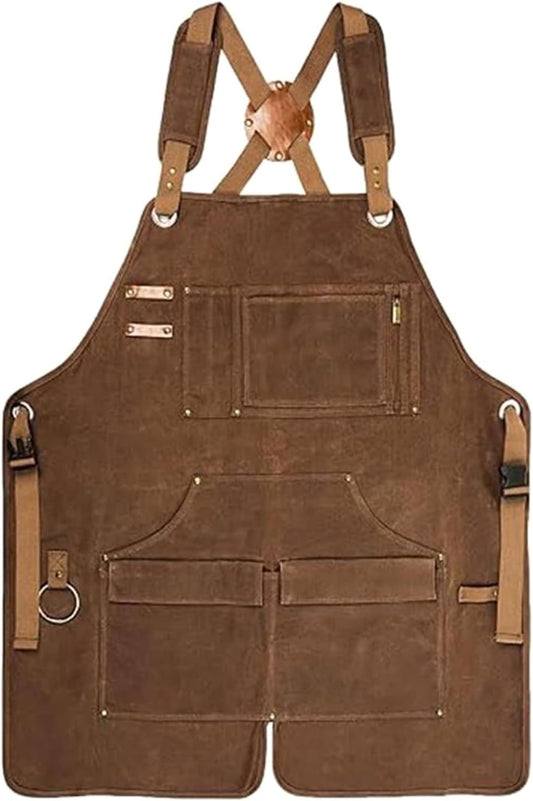  Tablier De Rangement Universel Pour Outils, Avec Large Poche, Bords Scellés, Travail Du Bois, Peinture, Sangle, Organisateurs D ' Outils Réglables