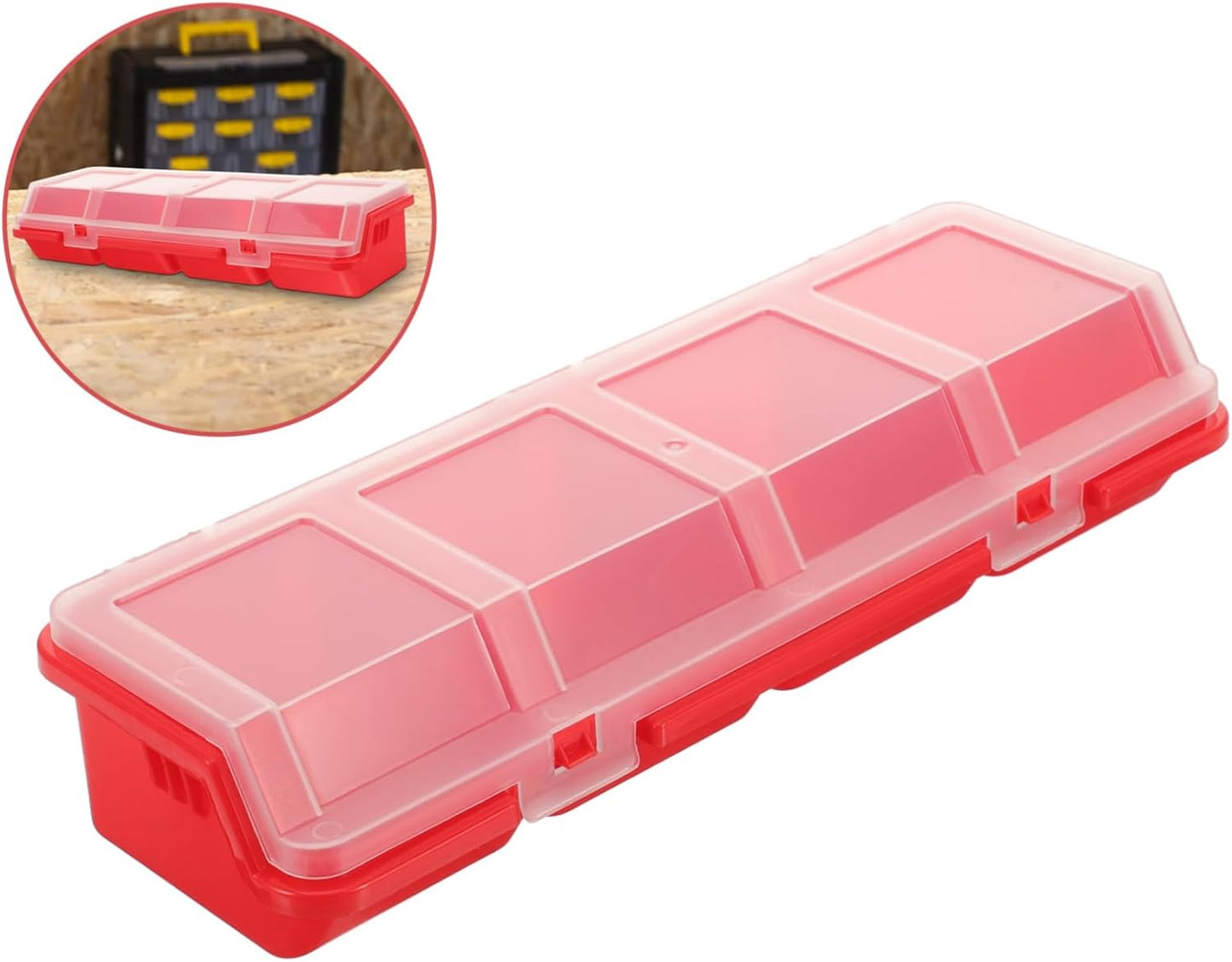  Jojofuny Boîte De Rangement Plastique Pour Outils Organisateur De Compartiments Pour Vis Écrous Et Accessoires Électroniques Pour Bricolage Et Compact Et