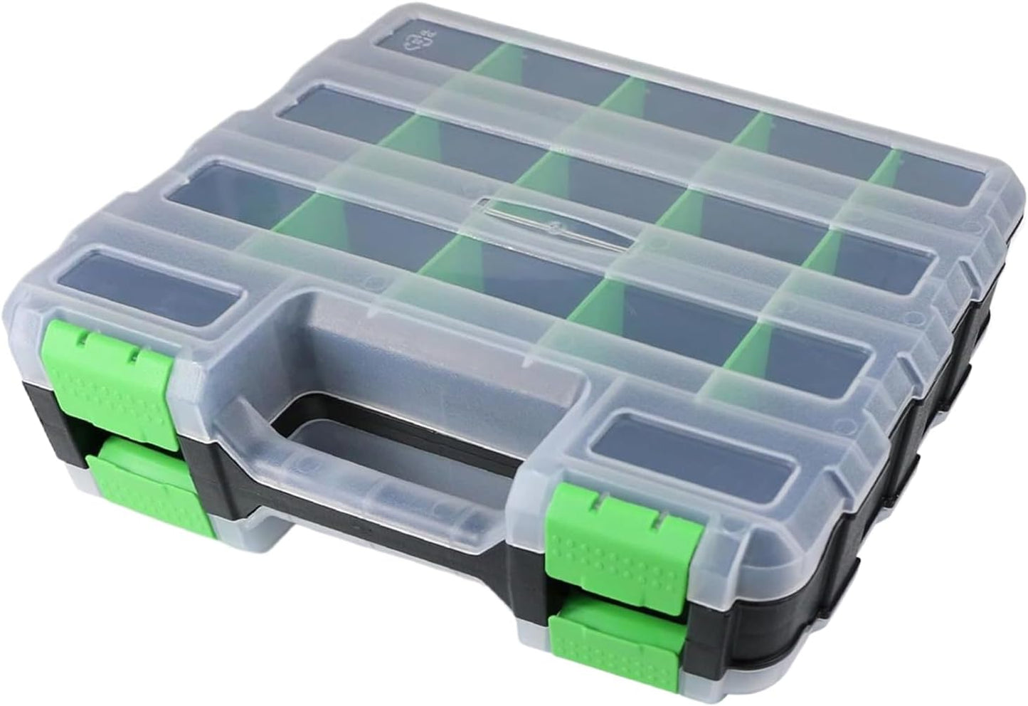 GENERIC Boîte à Outils | Boîte à Outils Double Face 34 Compartiments | Boîte De Rangement Pour Outils | Pour Quincaillerie, Petites Pièces, Appareils électroniques, Perles, Bijoux, Garage