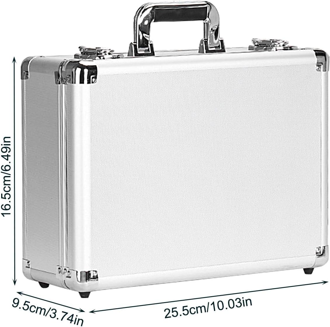 GENERIC Boîte à Outils En Métal, Petite Boîte à Outils, Organiseur De Rangement Carré, Boîte à Outils Avec Doublure En éponge, Boîte De Rangement Pour Bijoux, Montres, Cosmétiques, Boîte De Rangement En Métal