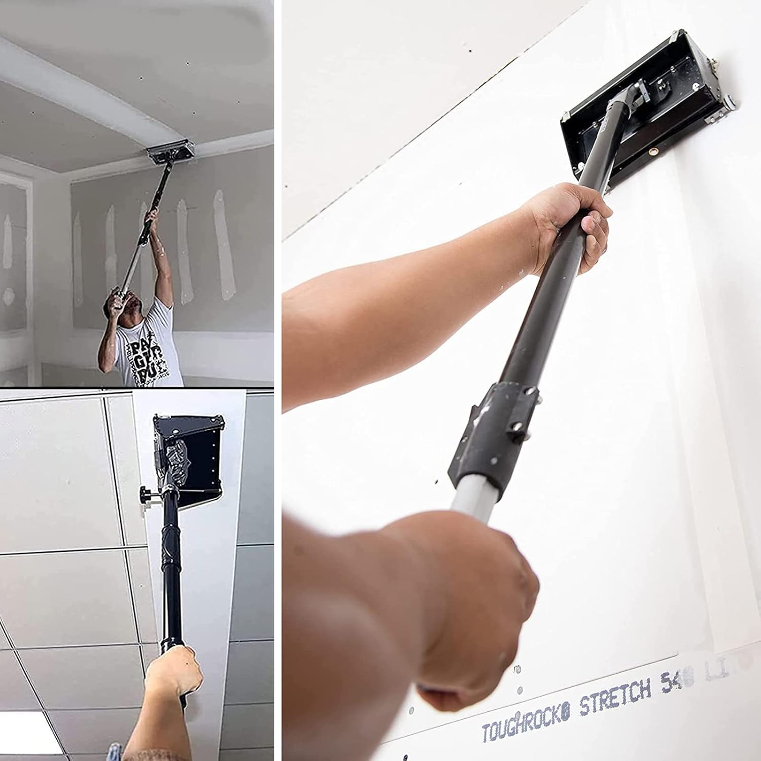 GENERIC Outil De Finition De Cloison Sèche Avec Extension De Poignée Pour Usage Professionnel, Conçu Pour Une Finition Lisse Des Panneaux Muraux