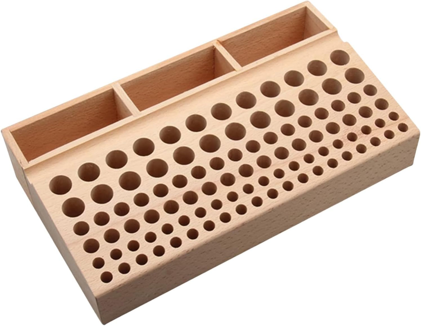  Generisch Support à Outils - Support En Bois De Hêtre Pour De Gaufrage, Boîte De Rangement En Cuir, Pour Travail Du Bois, , Amis, Hommes, Maison, Intérieur Et Pour