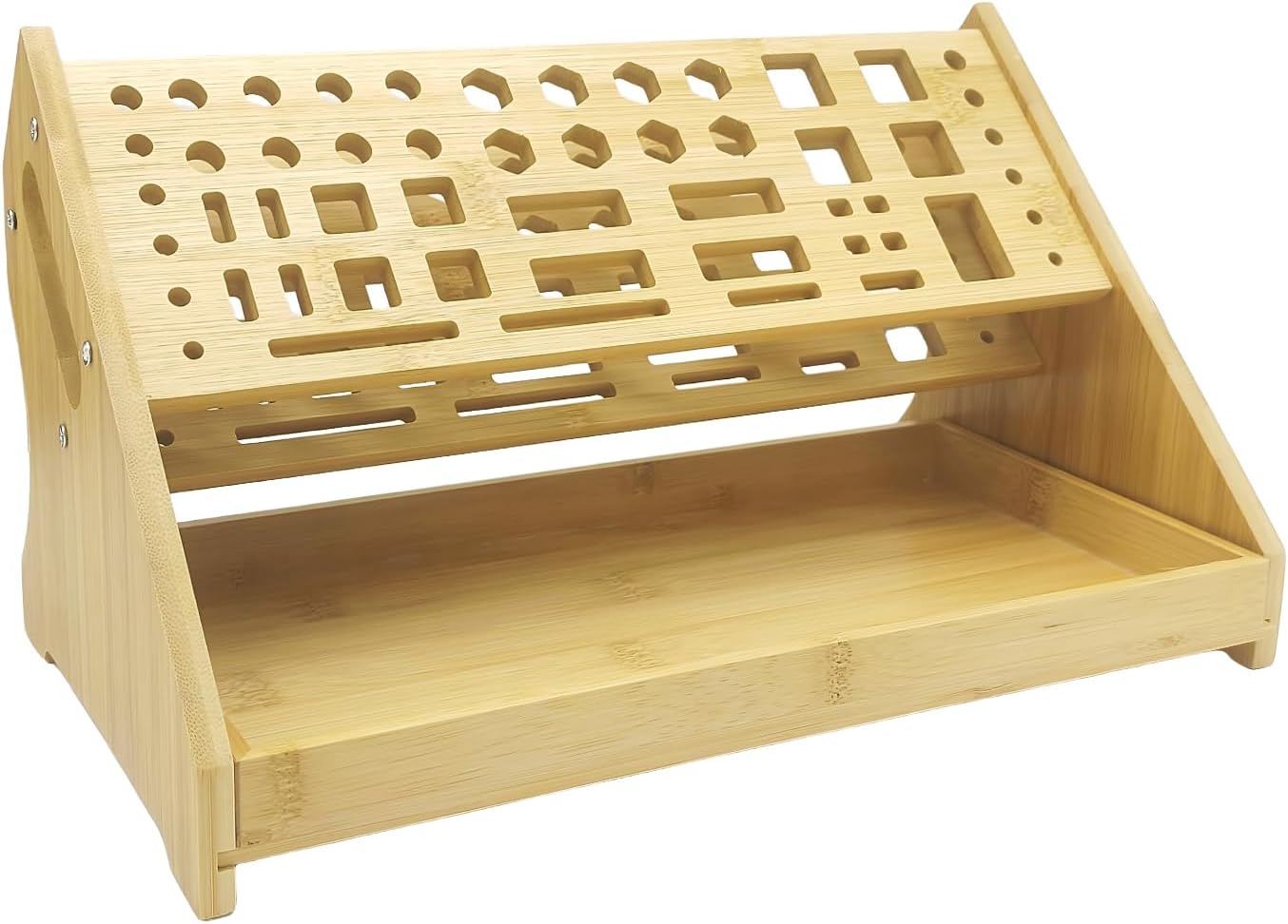  Organiseur De Tournevis En Bambou – Support De Rangement D'outils De Réparation Pour Outils De Travail